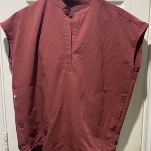 Figs scrubs dark Cherry